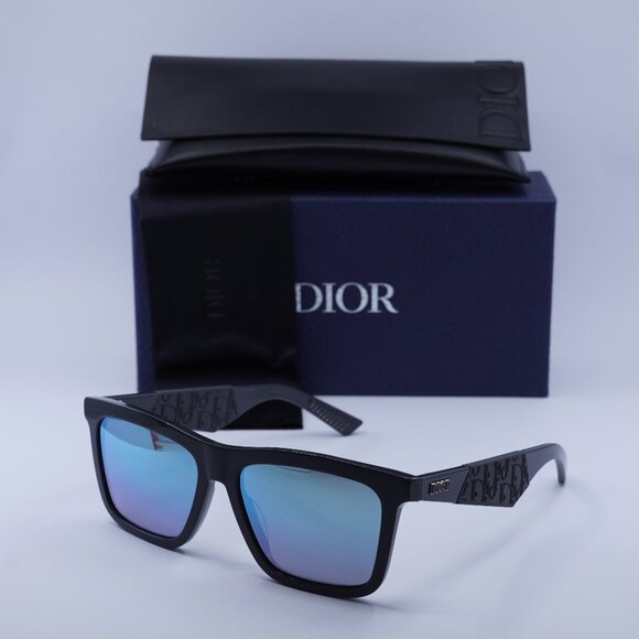 Final Price! Dior DIORB27 S1I 45I6 Grey/Green Mirror Sunglasses - Picture 1 of 11